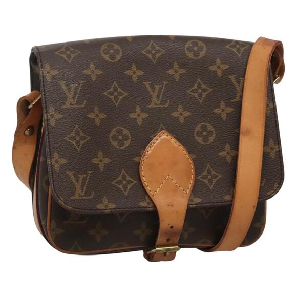 LOUIS VUITTON Monogram Cartesier MM Shoulder Bag M51253 - Picture 1 of 12